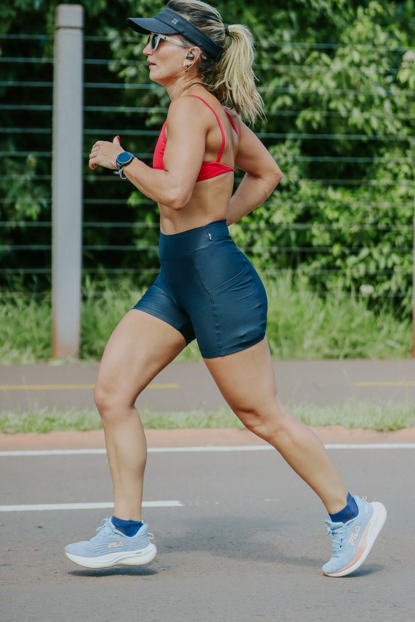 Kátia correndo em ritmo constante